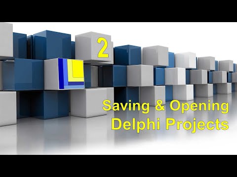 Learn to code in Delphi | Part 2 | Saving & Opening Delphi Projects