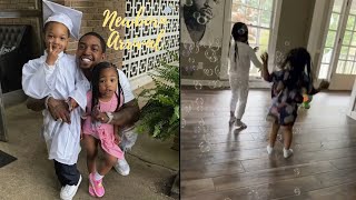 Scrappy Host A Bubble Party After Son Breland&#39;s Kindergarten Graduation! 👨🏾‍🎓