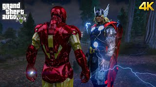 GTA 5 - Ironman VS  Thor | Epic Death Battle!