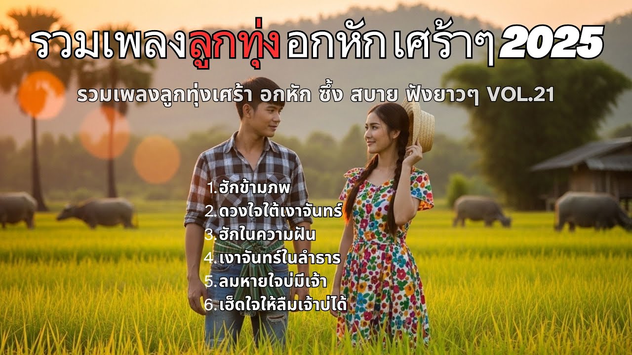รวมเพลงลูกทุ่งอีสานหมอลำเศร้าๆ 2025 Vol.21 l อกหัก เศร้า เหงา ฟังสบาย ฮิตติดชาร์ต Music Longplay