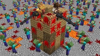 АРМИЯ ЗОМБИ НАПАЛА НА НАШУ БАШНЮ В МАЙНКРАФТ! ЗОМБИ АПОКАЛИПСИС MINECRAFT