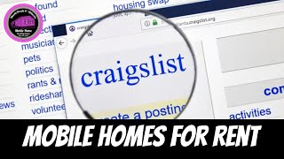 Craigslist Homes For Rent #craigslist #mobilehomes
