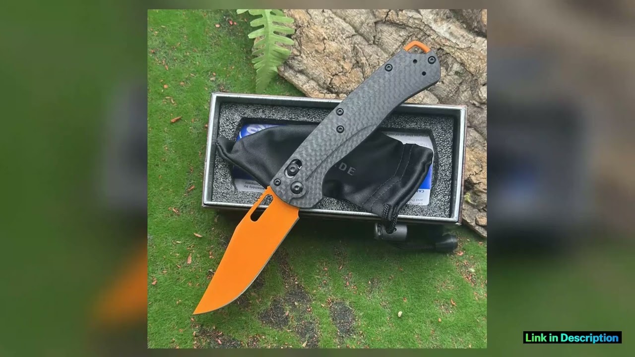 EDC multifunction knife BM15535 carbon fiber handle AXIS lock CNC precisionground blade gift box
