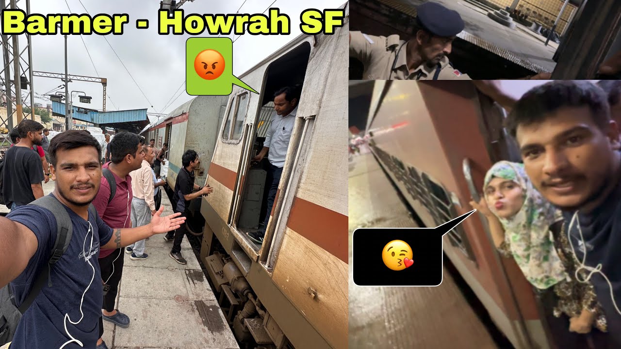 Howrah Barmer SF Express Train Journey ( Waiting Ticket Totally Band )