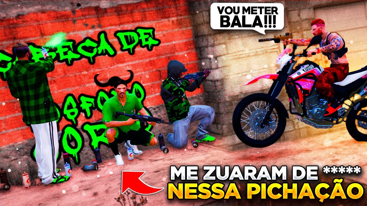 GTA V: VIDA DO CRIME | METERAM O LOKO!🤬 OS VERDES HUMILHARAM MINHA HONRA COM ESSA PICHAÇÃO! | EP#84