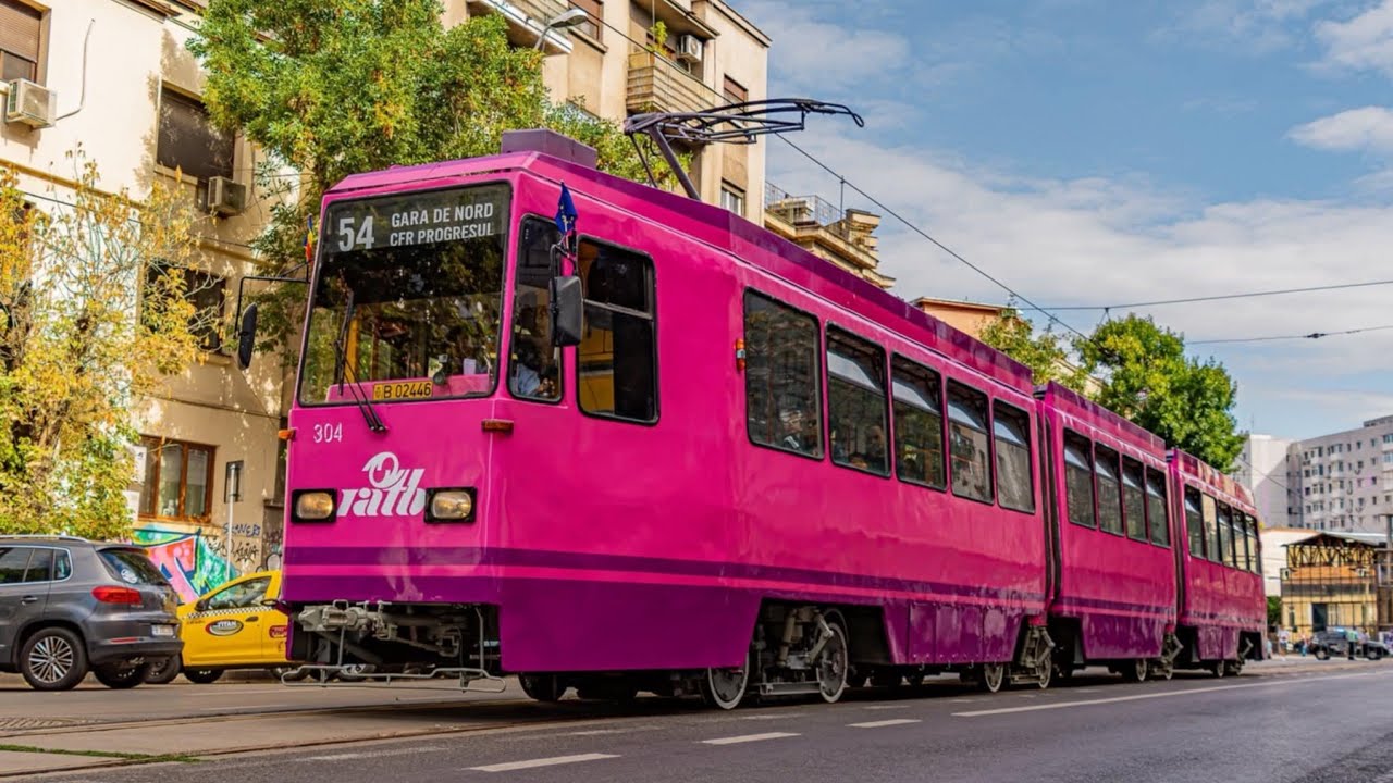 Cab View Linia 54. București. 