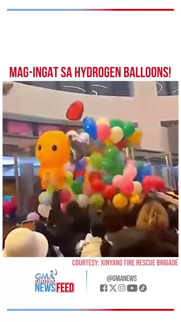 Mga nasa mall, napahamak dahil sa pagputok ng lobo? | GMA Integrated Newsfeed