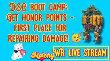 War robots live stream Gameplay - DSC boot camp: honor points - first place for repairing damage  🥳