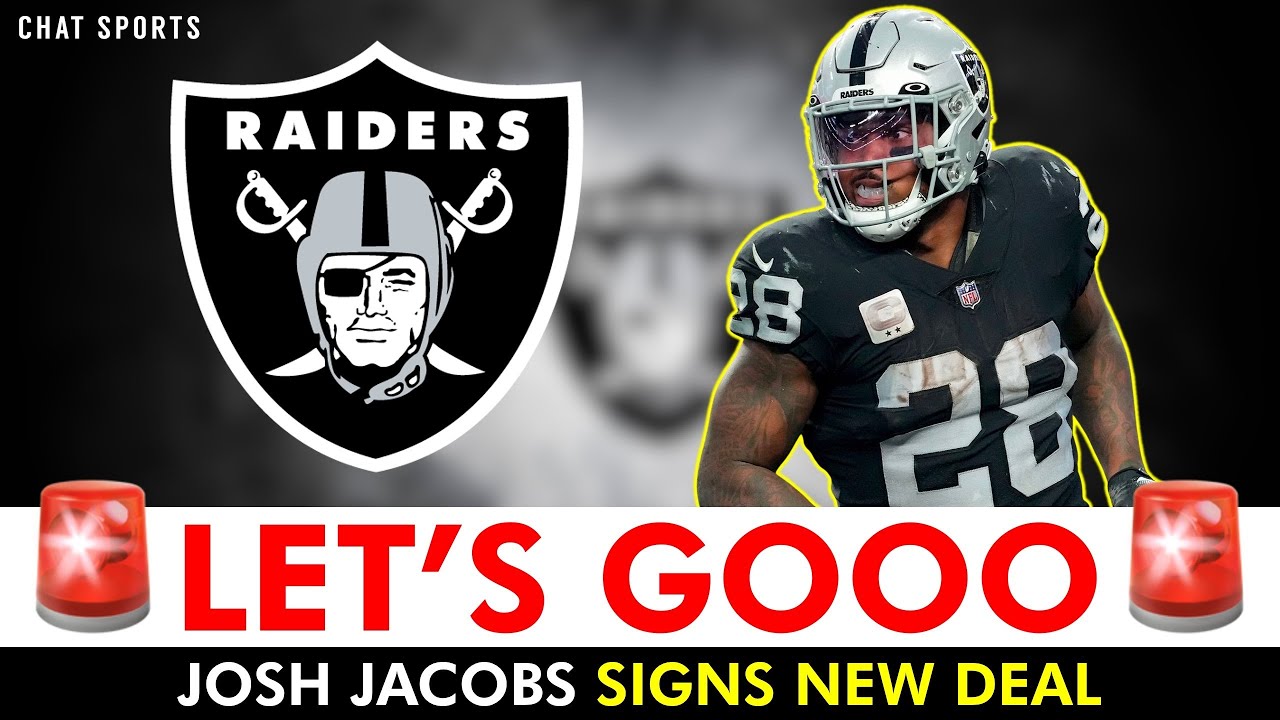 Josh Jacobs Is BACK! Las Vegas Raiders Sign Jacobs To New Deal Before 2023  NFL Season
