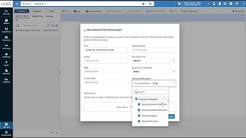 Alma May 2025 Highlights: Request Specific Metadata from the AI Metadata Assistant