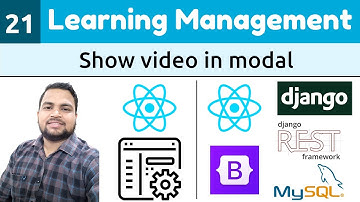 Course Video Modal with ReactJs and Bootstrap 5 | Learning Management System in Django ReactJs #21