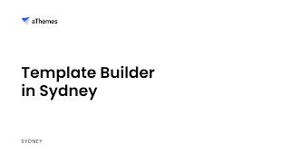 Template Builder module in Sydney Pro