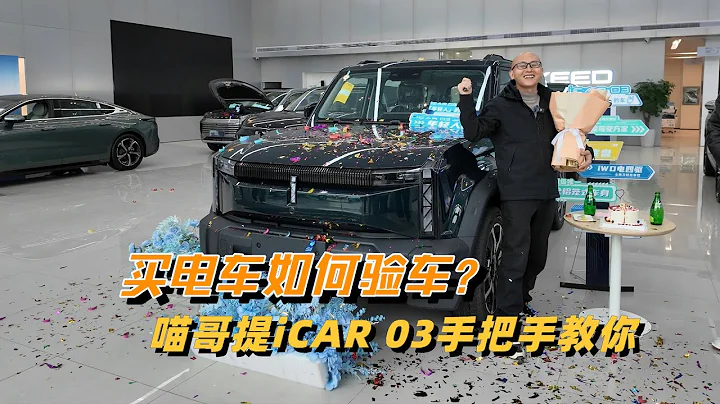 买新能源车如何验车？喵哥提车iCAR 03手把手教你，这一步很关键 - 天天要闻