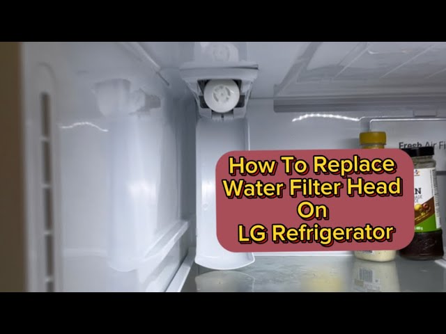 Replace Water Filter Head on LG Refrigerator. Model number LFXS28596S/00.