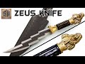 Forging a ZEUS' KNIFE out of a Rusty Leaf Spring