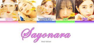 Red Velvet  - Sayonara [KANJI+ROM+ENG] LYRICS