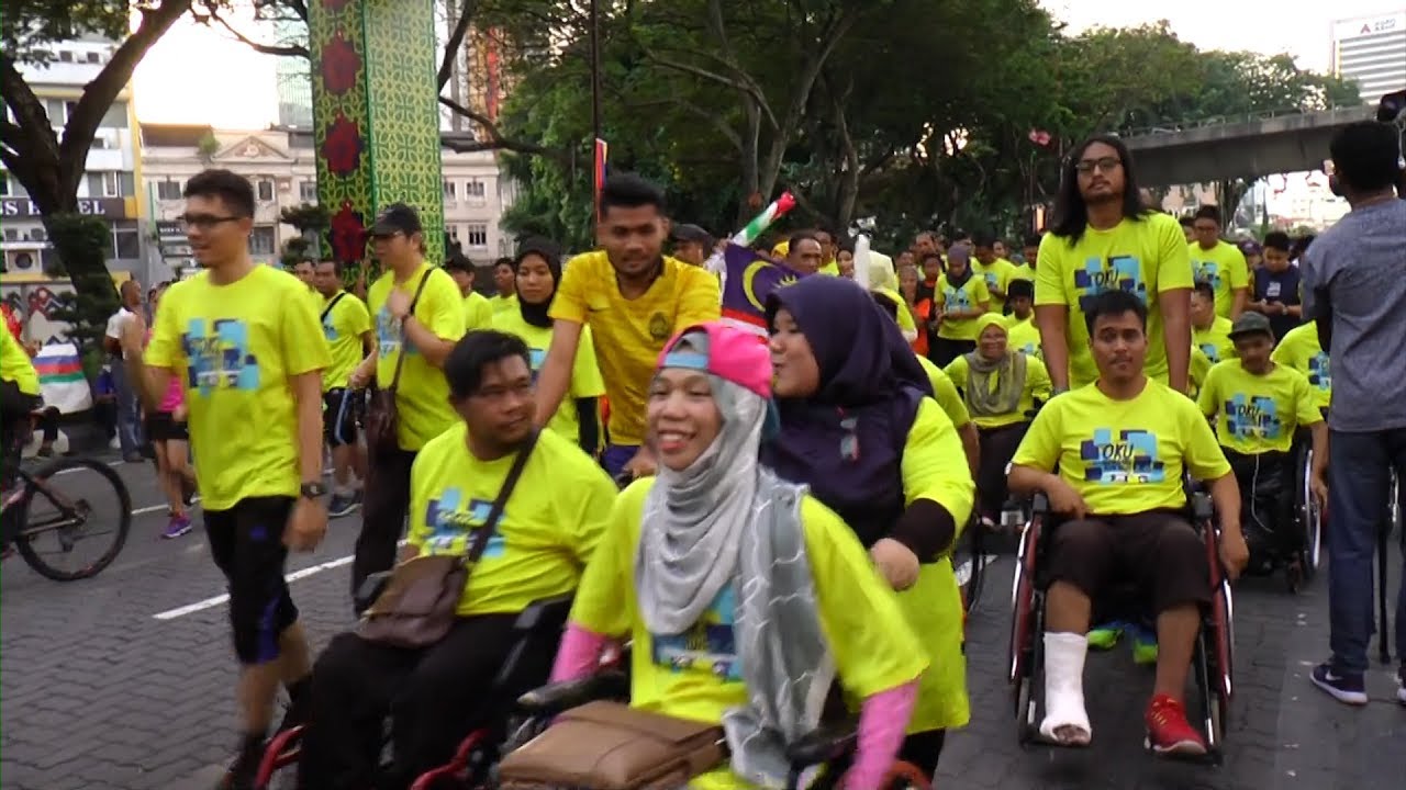 OKU Sahabatku Fun Run 2.0 held at Dataran DBKL - YouTube