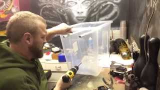 making a rough prototype food dehydrator (biltong box)