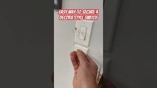 Easy Way To Secure A Decora Switch From Being Shut Off #Shorts #Electrical #Diy