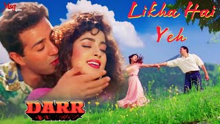Likha Hai Yeh | Darr | Lata Mangeshkar, Hariharan, Sunny Deol, Juhi Chawla, Shahrukh Khan, Song