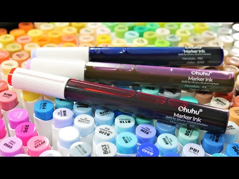 How to Refill Ohuhu Markers: 2 Methods for Using Ohuhu Ink Refills — Art is  Fun