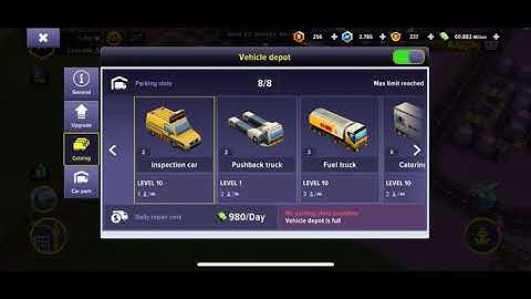 How to add vehicles to my service buildings in airport simulator first class