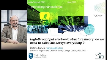Stefano Sanvito: High-throughput electronic structure theory: do we need to calculate everything?