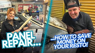 How to repair a rusty panel on a classic car  the cheap way!