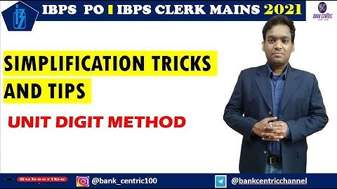 Speed Math I Simplification Tricks : Unit Digit Method
