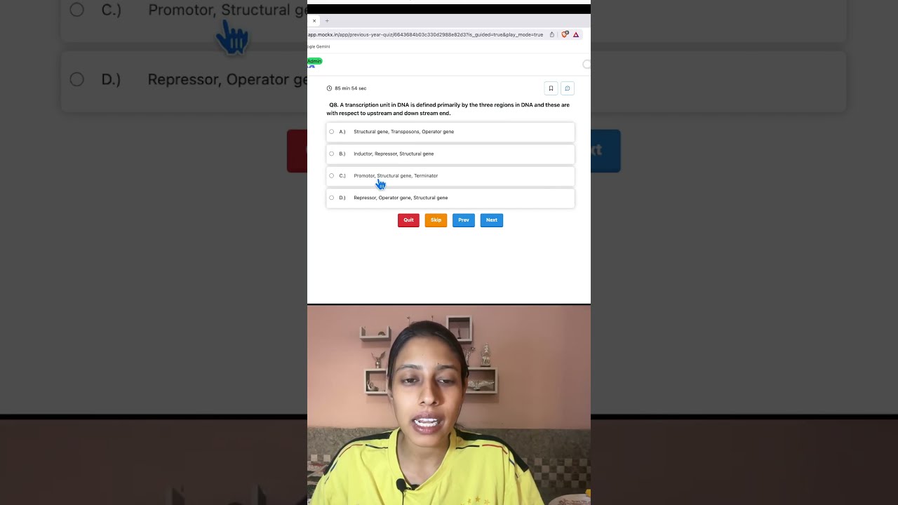 Transcription Unit Parts 🧬 | NEET Biology MCQ Trick 🔥 #neet2026strategy  #exam #biologyshorts