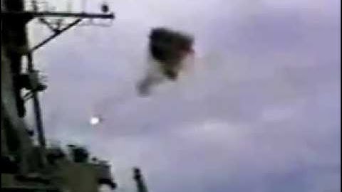 F-14 Tomcat Jet Sonic Boom Flyby Explosion and Crash Over USS John Paul Jones During Supersonic Pass