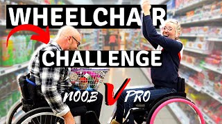 ♿WHEELCHAIR CHALLENGE♿HUSBAND SHOPS IN WIFES WHEELCHAIR