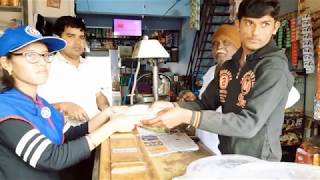NSS DAY 2:PAPER BAG DISTRIBUTION AT SHOPS IN HAMPUR