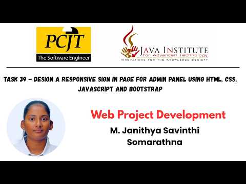Design a responsive sign in page for admin panel using HTML, CSS, JavaScript and Bootstrap