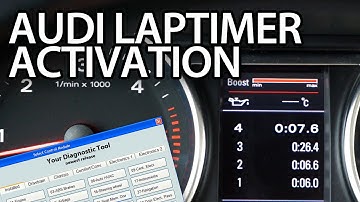 How to activate Audi laptimer, oil temp,. boost gauge (A3 A4 A5 A6 A7 A8 Q3 Q5 Q7) VCDS VAG-COM
