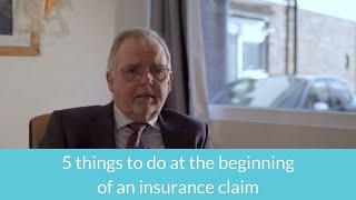 Home insurance claim tips: 5 things to do at the beginning of a claim