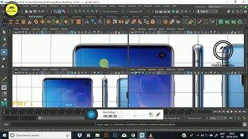 Samsung Galaxy S10 Modling (Part - 1) In Maya  By - Gaurav Kumar Sagar