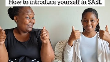 How to Introduce yourself in South African Sign Language (SASL)