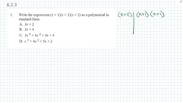 Algebra 2: 6.2 Polynomial and Linear factors Part 1