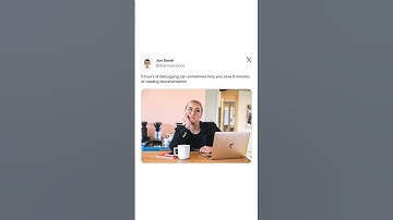 5 hours of debugging can sometimes help you save 5 minutes of reading documentation