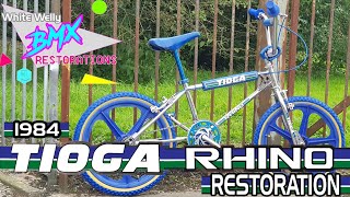 1984 TIOGA RHINO Old School  BMX Restoration #bmx #restoration #restore by White Welly BMX Restorations 3,844 views 9 months ago 23 minutes