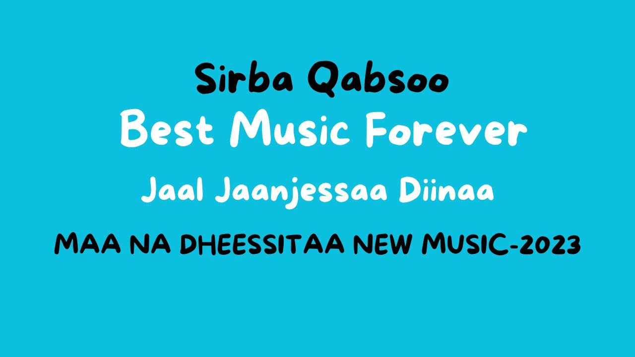 Jaal Jaanjessaa Diinaa MAA NA DHEESSITAA Official video