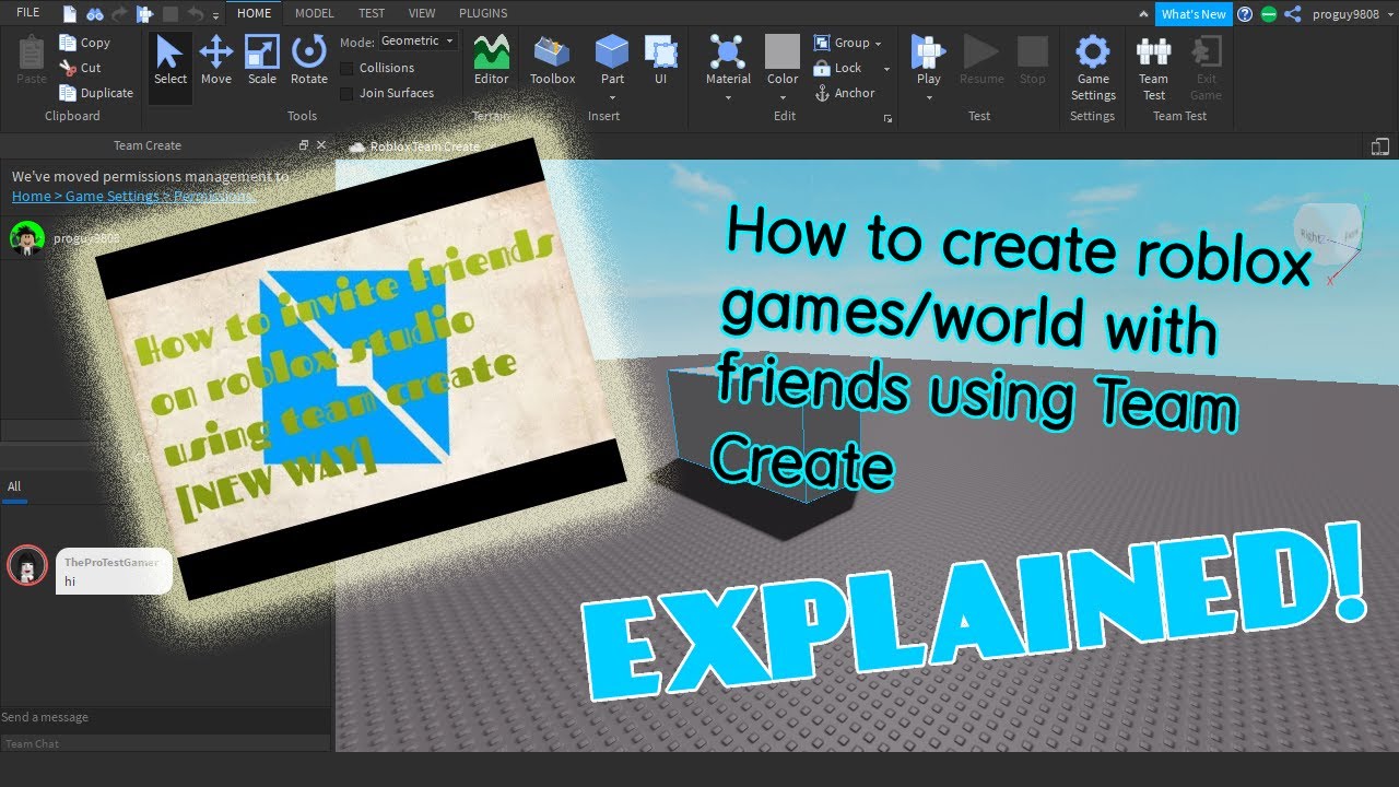 Roblox Studio How to Enable Team Create, Build Games with Your Friends in  2021! 