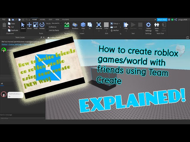 How To Do Team Create In Roblox Studio 2020 