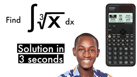 Indefinite Integral: Solve Super Fast Using Casio Fx-991 Cw (New Method!)