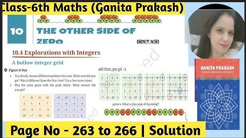 Class 6 Maths | Ganita Prakash | Chapter 10 – The Other Side of Zero | Page No 263 to 266|Solutions