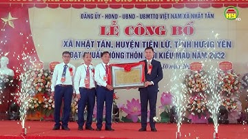 Xã Nhật Tân đón Bằng công nhận đạt chuẩn nông thôn mới kiểu mẫu
