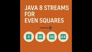 2025 Java 8 Streams for Even Squares