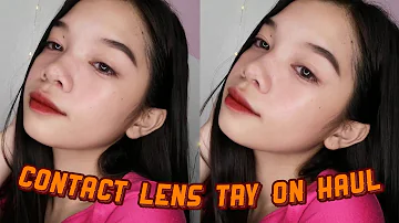 CONTACT LENS MINI HAUL | Avril Belisario