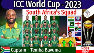 ICC World Cup 2023 - South Africa Team Squad | South Africa Team Squad World Cup Cricket 2023 | WC | screenshot 1